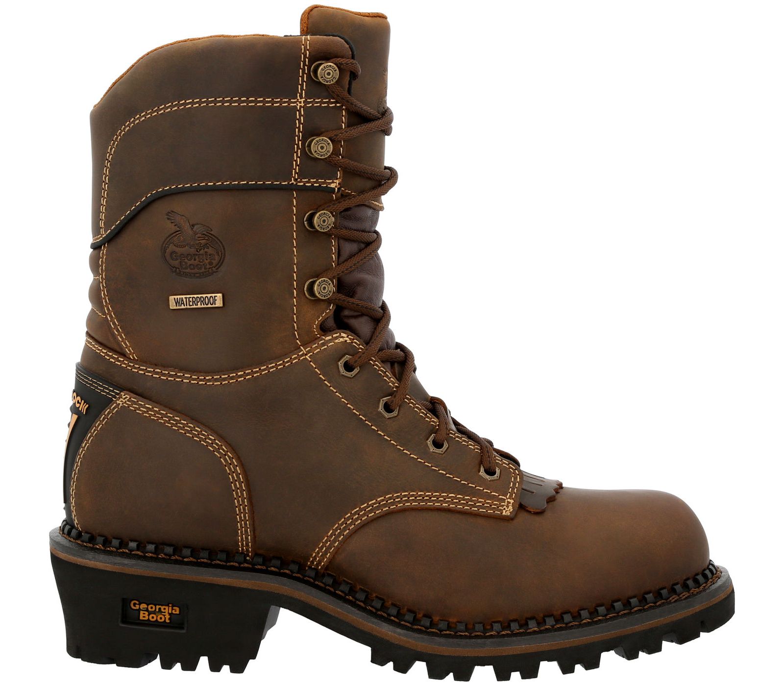 GEORGIA BOOT Men's AMP LT Logger Composite Toe Insulated Waterproof Work Boot