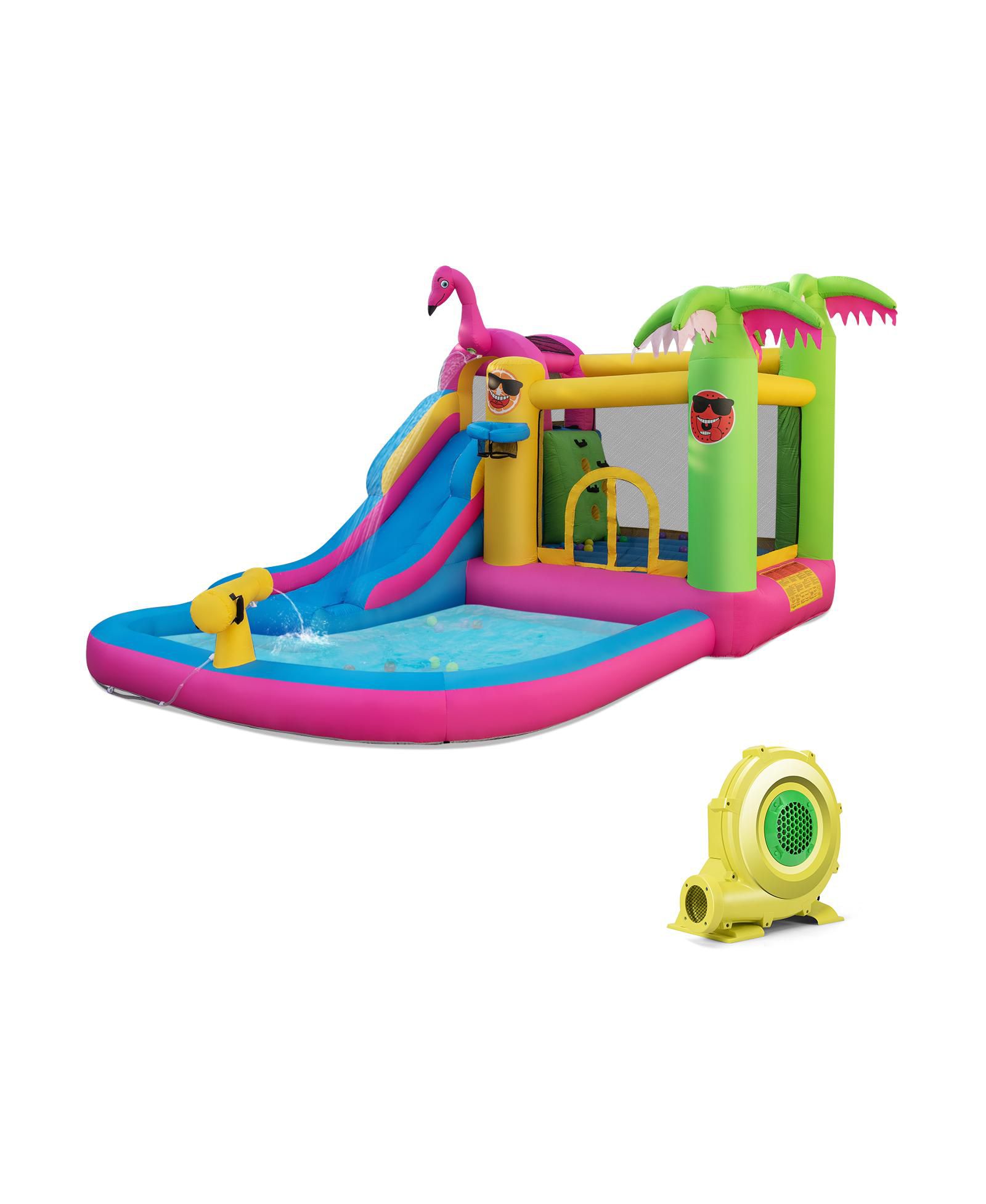 Inflatable Bounce Castle с Long Water Slide и 735W Blower