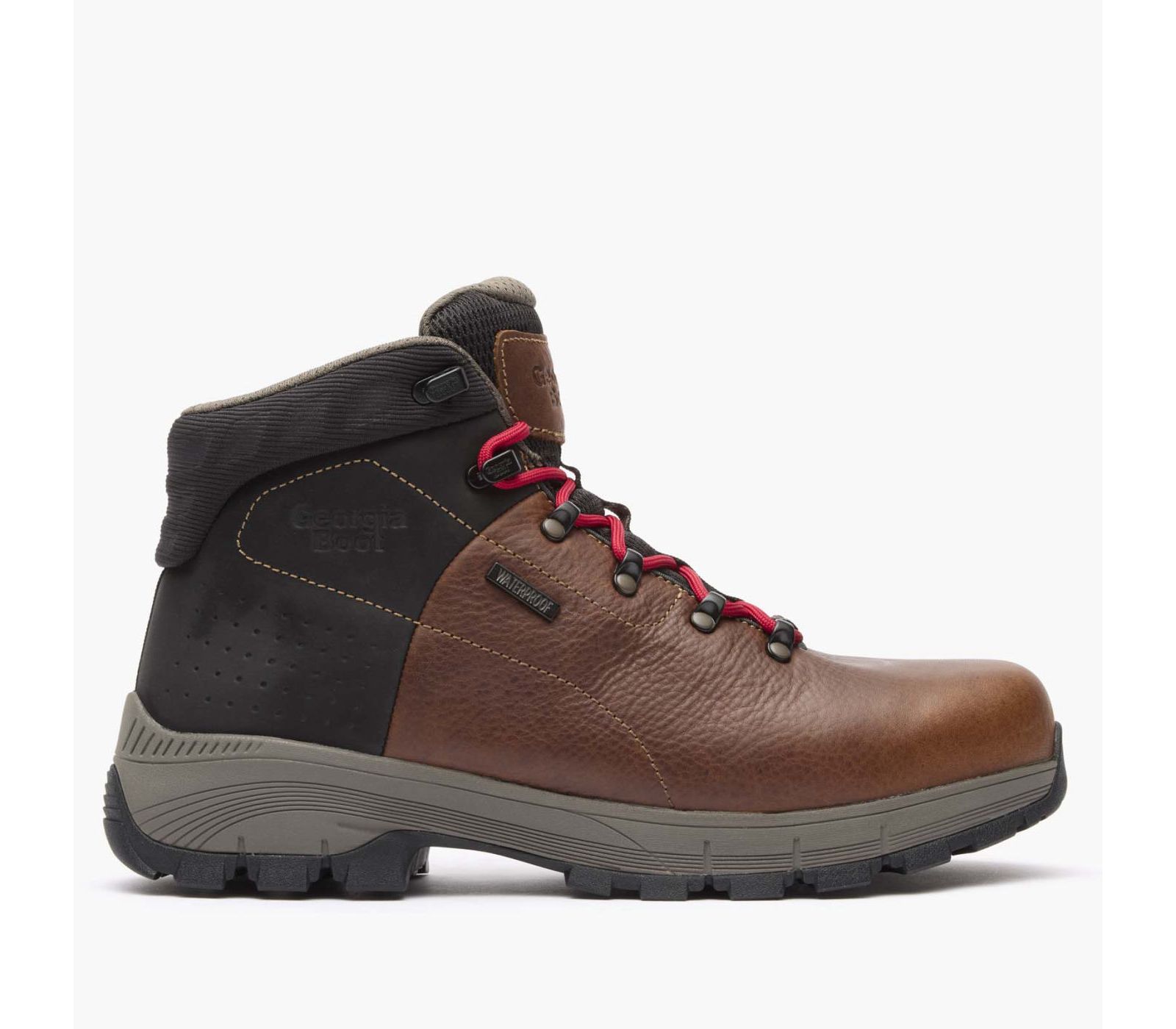 GEORGIA BOOT Men's Eagle Trail Alloy Toe Waterproof Hiker in Brown/Black