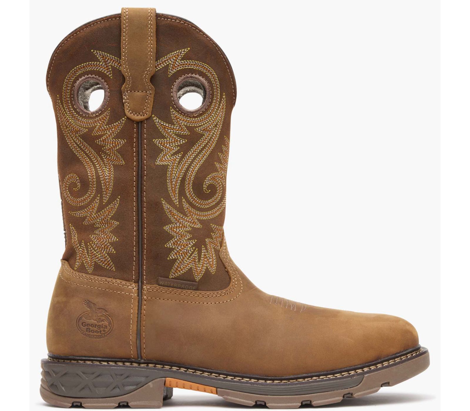 GEORGIA BOOT Men's Carbo-Tec FLX Alloy Toe Waterproof Pull-on Work Boot