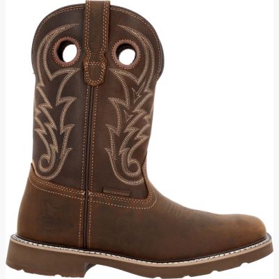 GEORGIA BOOT Men's Core 37 Western 11" Waterproof Pull-On Work Boot
