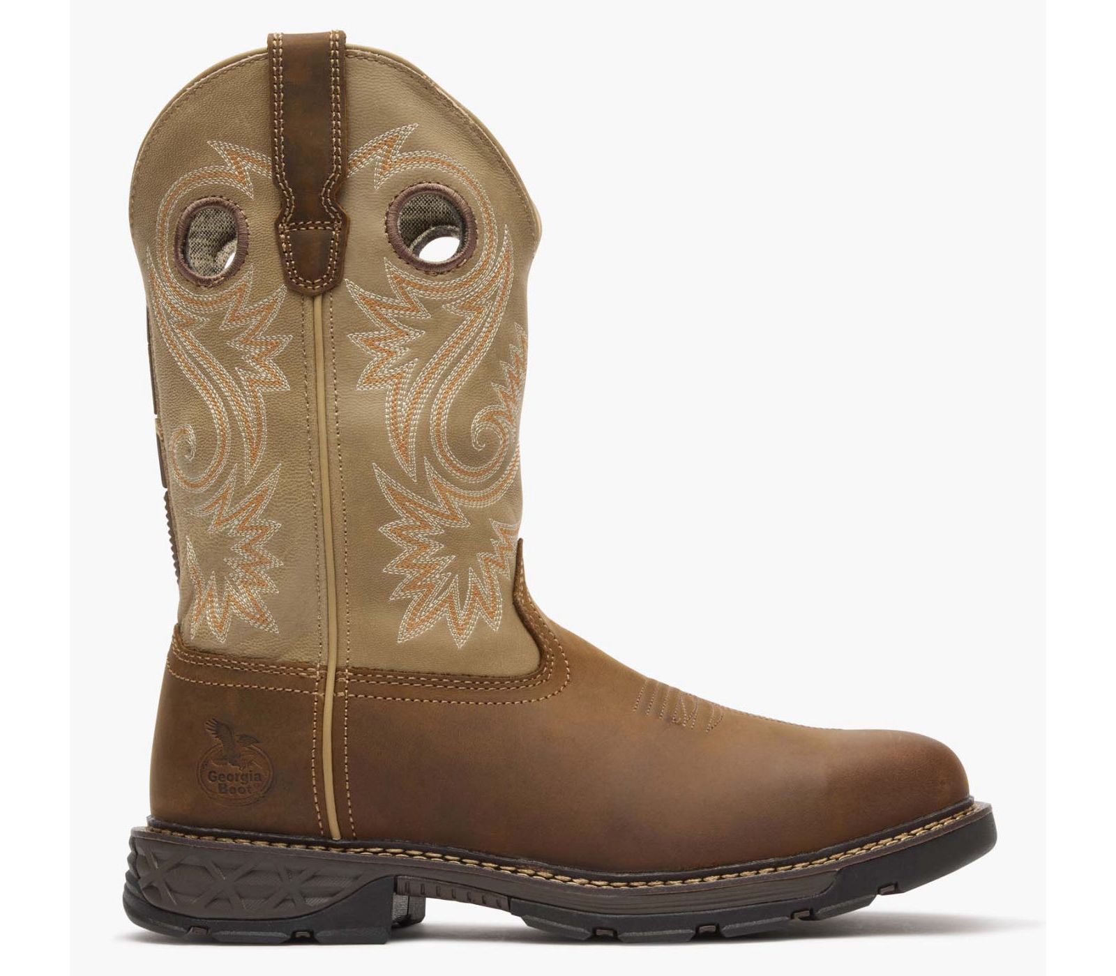 GEORGIA BOOT Men's Carbo-Tec FLX 11" Alloy Toe Pull On Work Boot