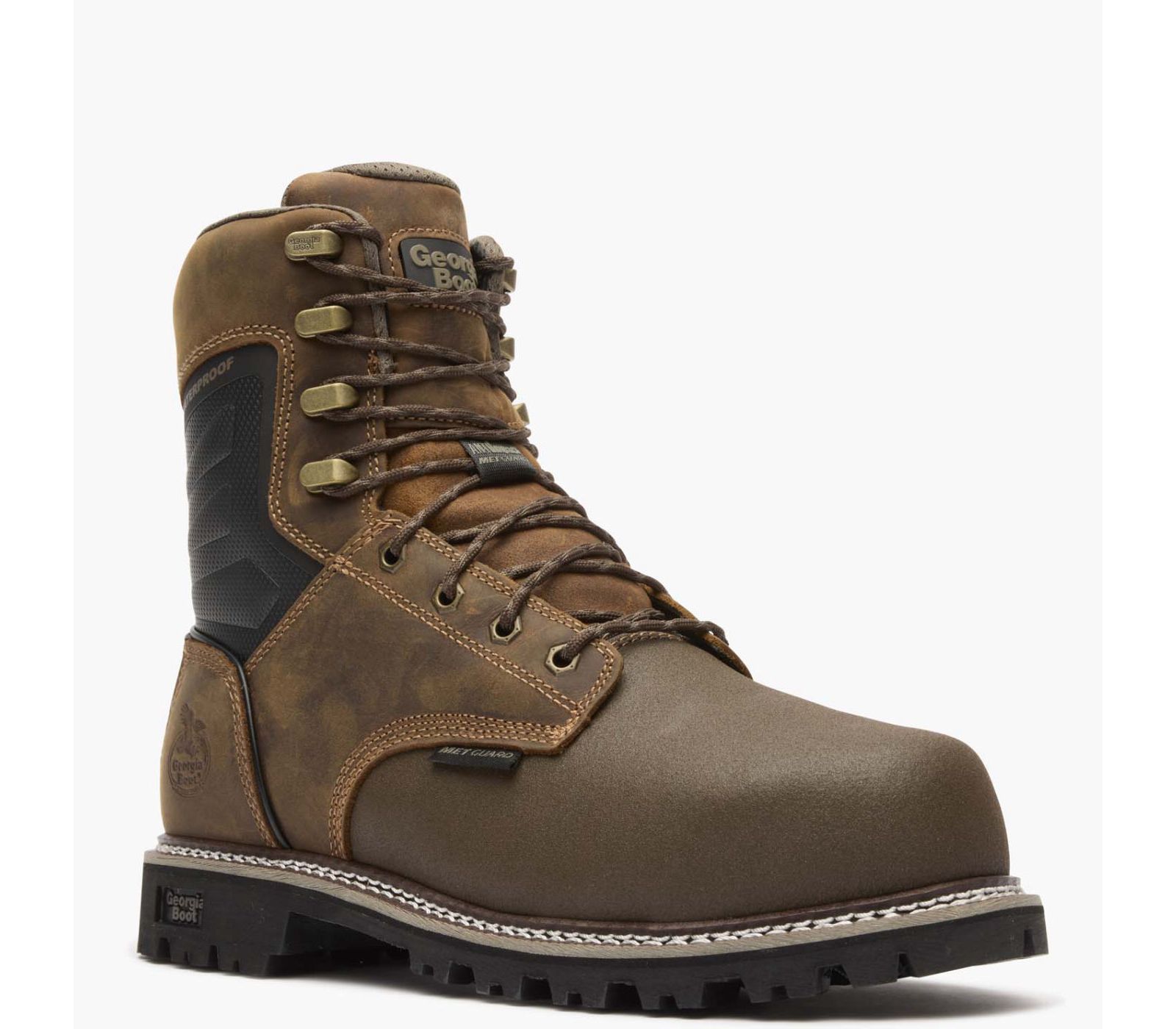 GEORGIA BOOT Men's Brute Composite Toe Met Guard Waterproof Work Boot