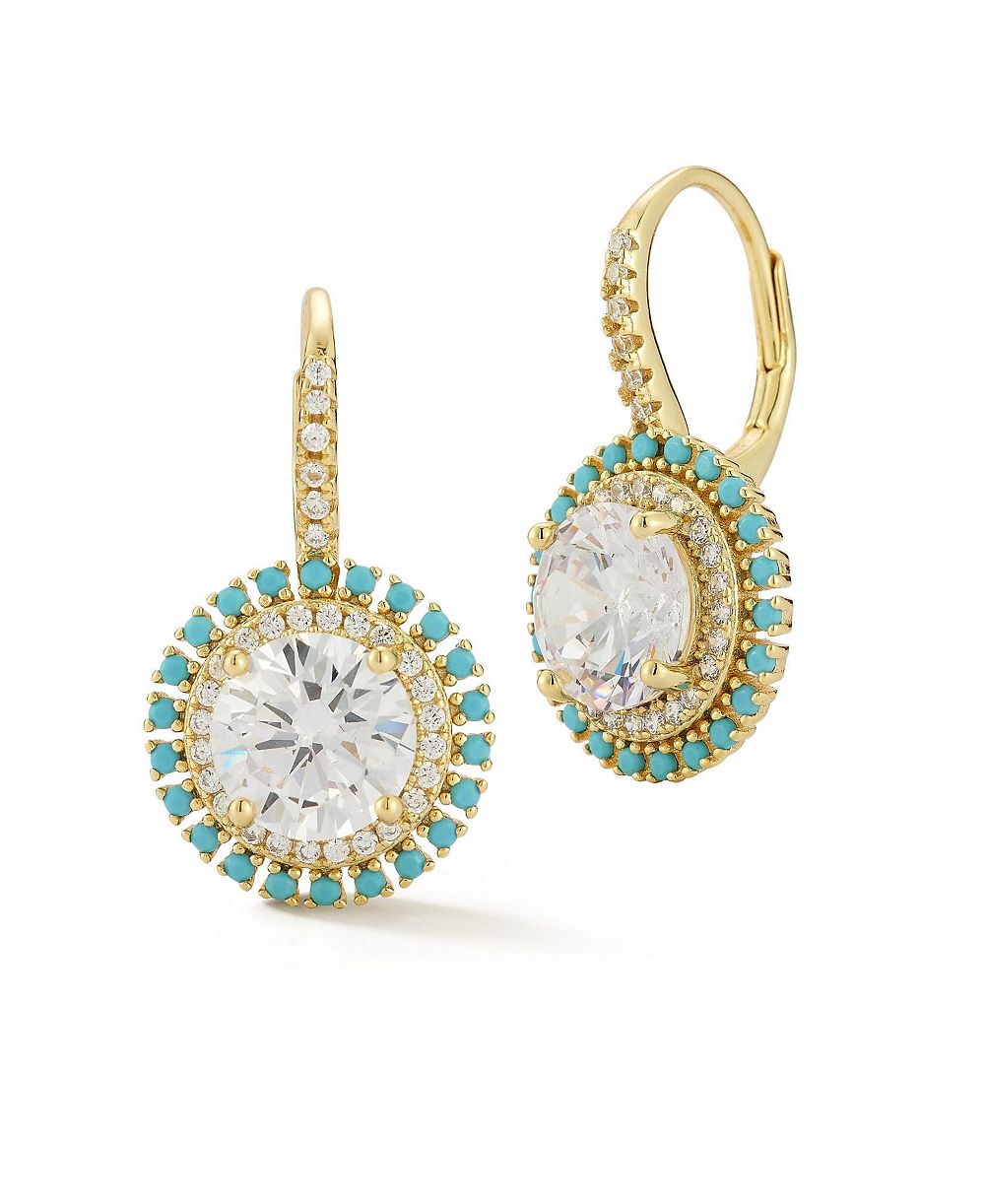 Rachel Zoe серьги Halo с напылением из стерлингового серебра