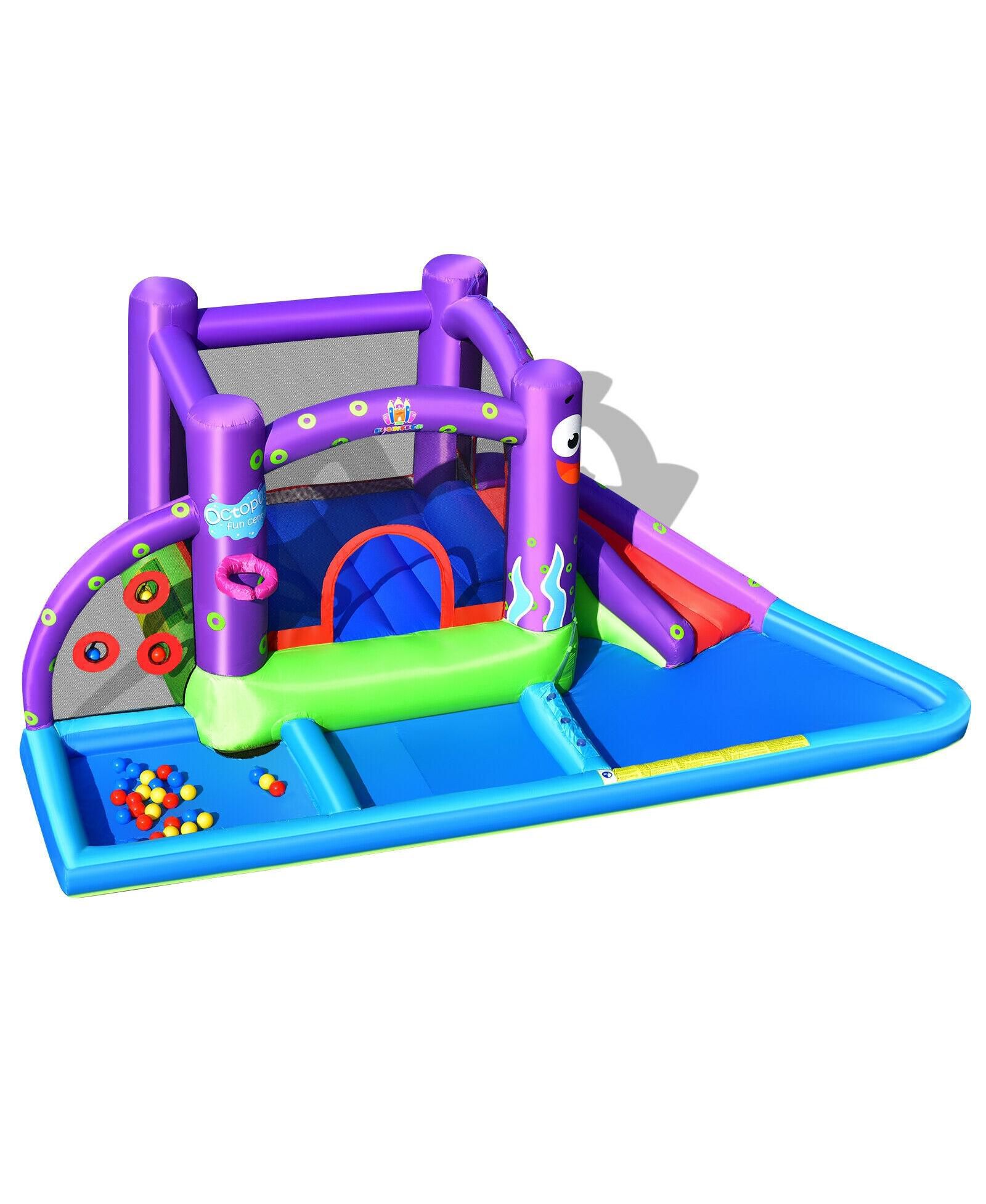 Mecale Inflatable Water Slide Bounce House, Accommodates 5 Kids, Ages 3+