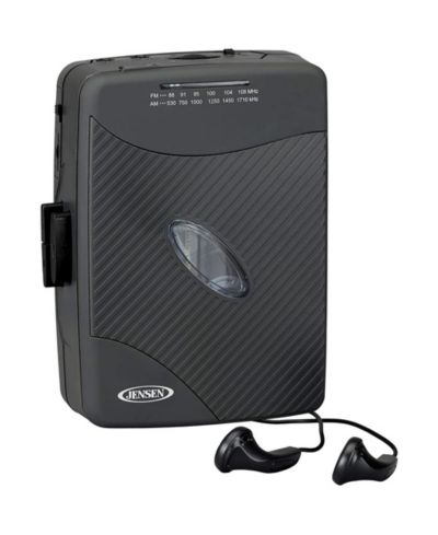 Jensen Scr-75 Retro Portable Stereo Cassette Player with AM/FM Radio