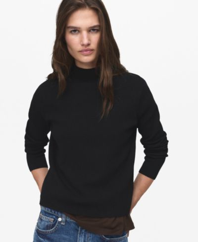 Mango Women's Perkins Neck Knitted Sweater
