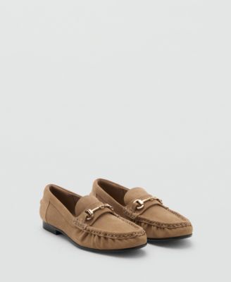 Женские мокасины Mango Buckle Suede