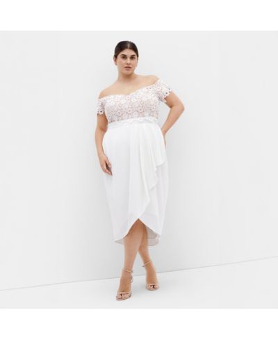 CITY CHIC Plus Size Lace Glamour Midi Dress