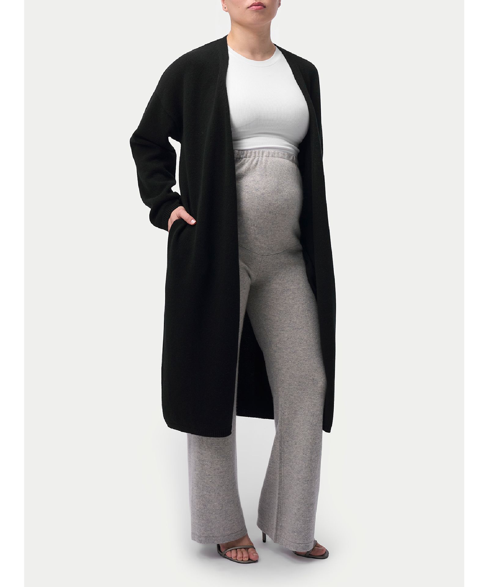 Брюки Gobi Cashmere Maternity Wide-Leg Knitted Cashmere