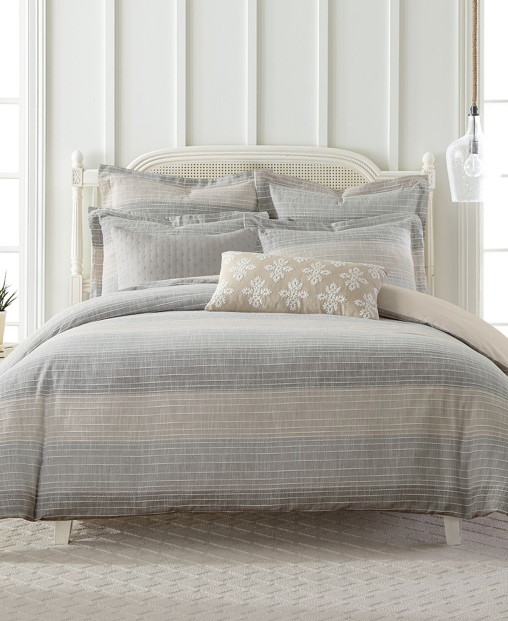 Комплект попоны Levtex Home Sand Stripes Textured 3-Pc. King/California King