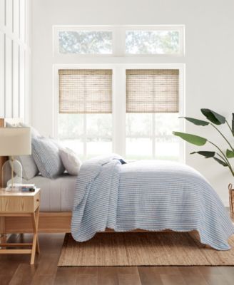 Levtex Home Martha Stripe Reversible 3-Piece Quilt Set, King/California King