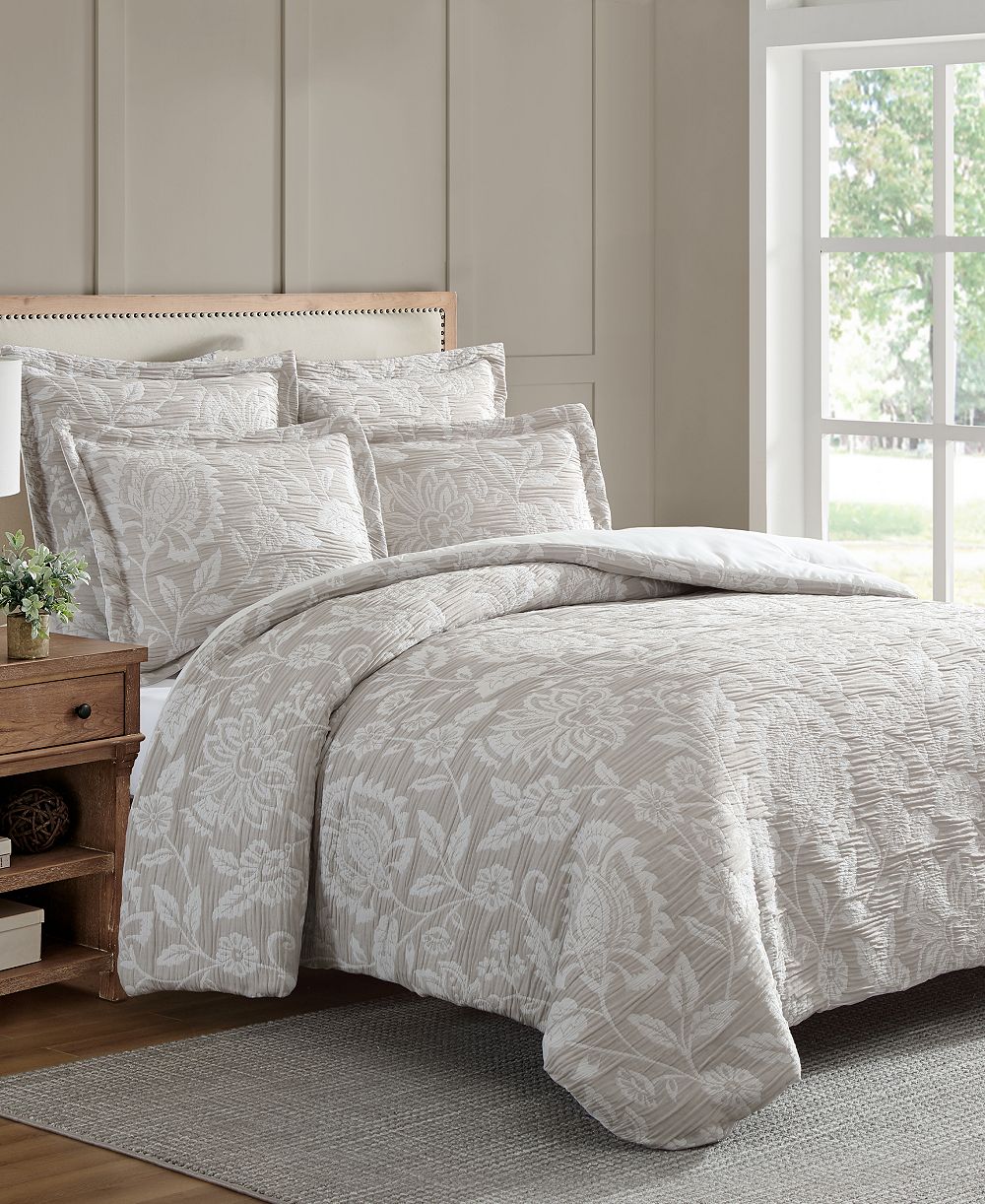 Levtex Home Sarrah текстурированный комплект из 3 предметов для одеяла, King/California King