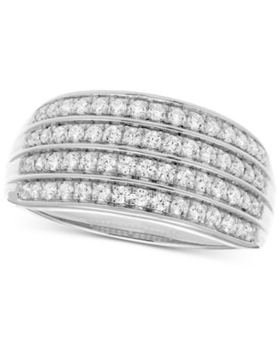 Кольцо с бриллиантами Multi-Row (1/2 ct. t.w.) в 10k White or Yellow Gold