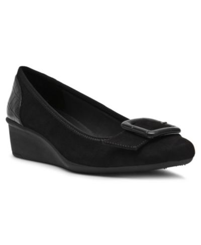 Anne Klein Women's Wyatt Buckle Wedge Pumps