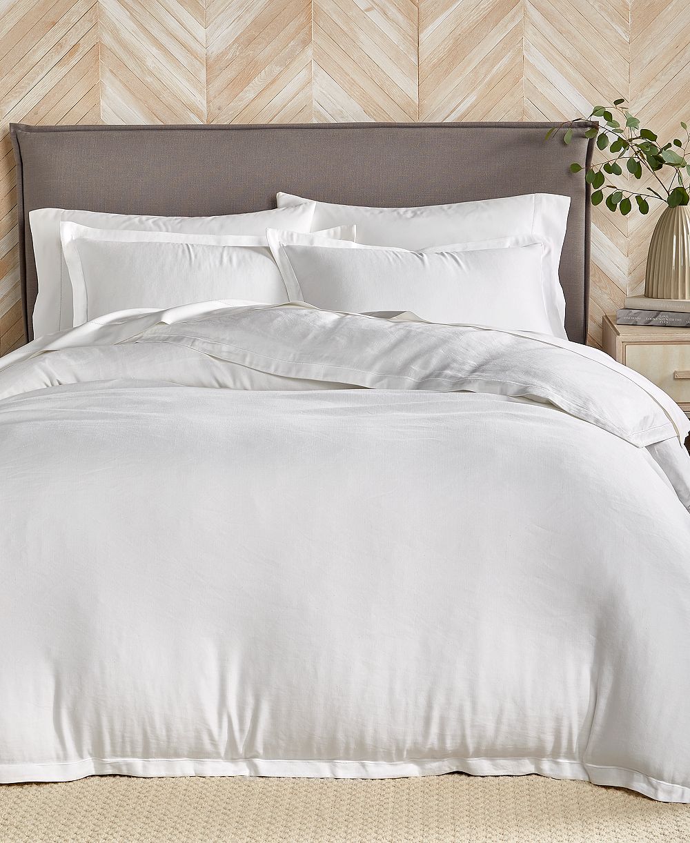 Hotel Collection Комплект из 3 чехлов на одеяло из смеси льна и модала, King