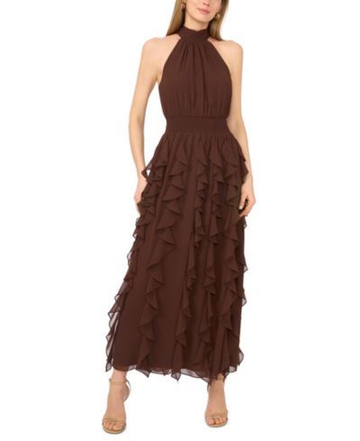 Женское платье 1.STATE Halter Ruffle Maxi Dress