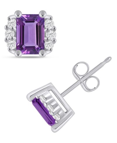 Amethyst/ White Gold