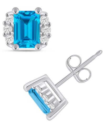 Blue Topaz / White Gold