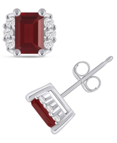 Garnet / White Gold
