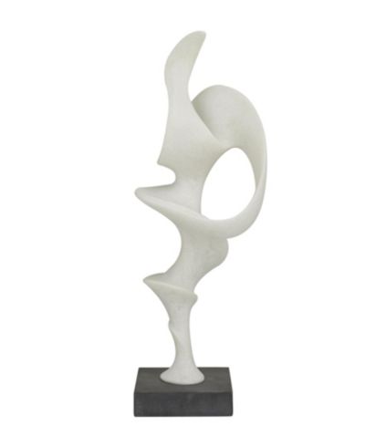 Декоративная скульптура Rosemary Lane Polystone Abstract с базой, 9" x 6"