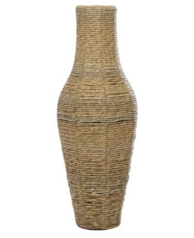 Rosemary Lane Faux Seagrass Handmade Tall Woven Floor Decorative Vase, 28"