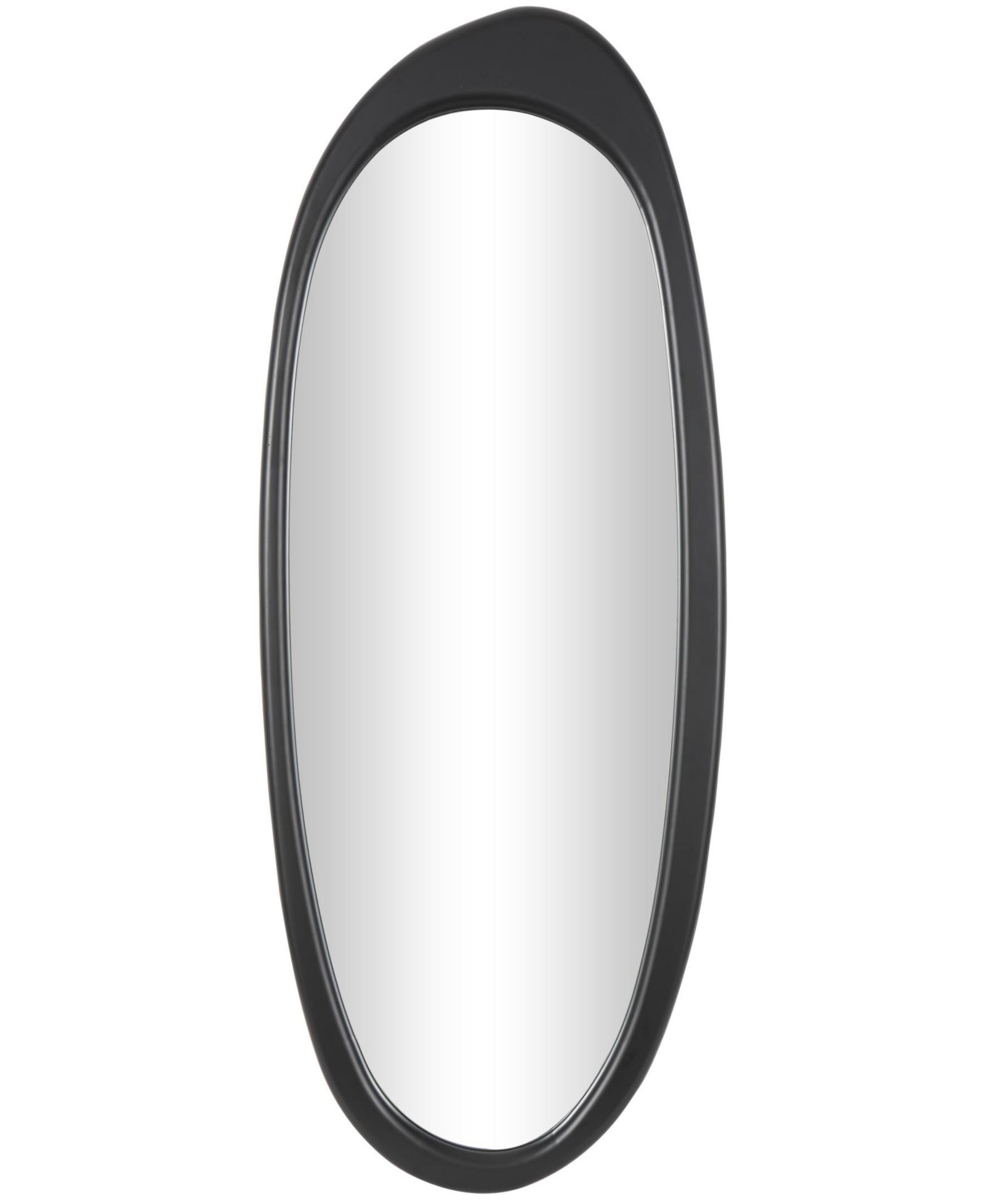 Rosemary Lane 51" Wooden Abstract Oval Room Wall Mirror