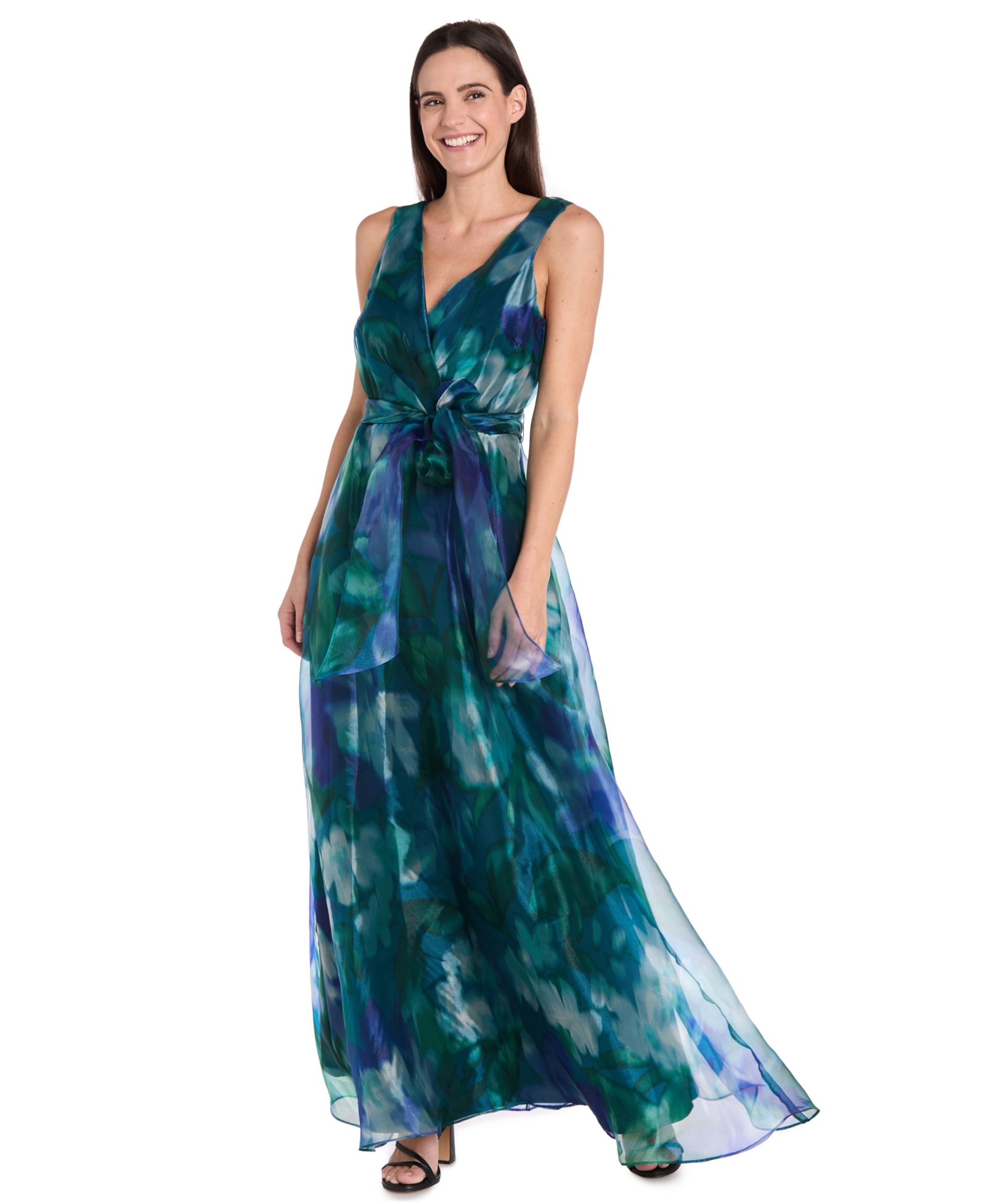 R & M Richards Женское Sleeveless Bow-Tie A-Line Dress