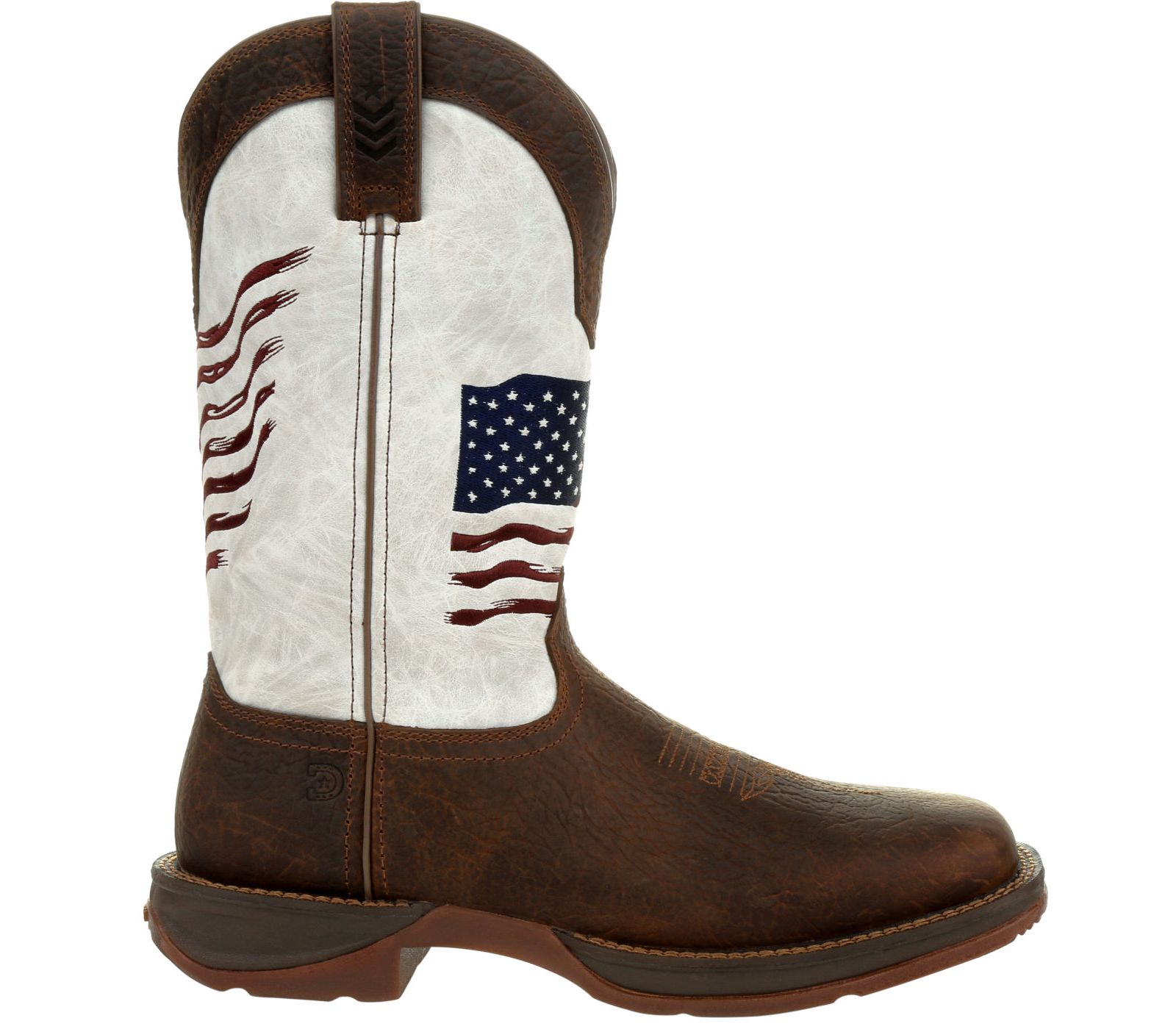 Durango Men's Rebel by Distressed Flag Embroidery Western Boot