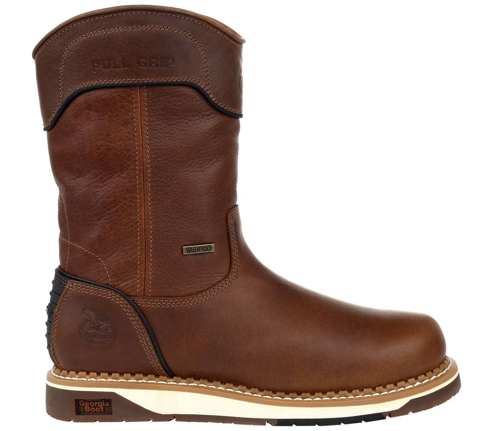 Georgia Boot Men's AMP LT Wedge Waterproof Pull On Work Boot