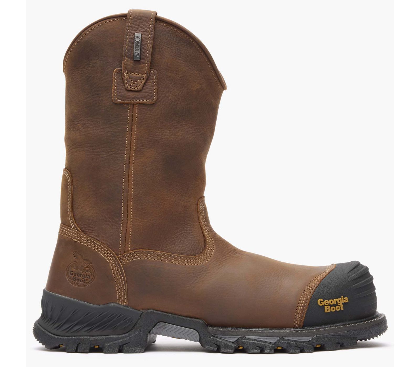 GEORGIA BOOT Men's Rumbler Composite Toe Waterproof Pull-on Work Boot