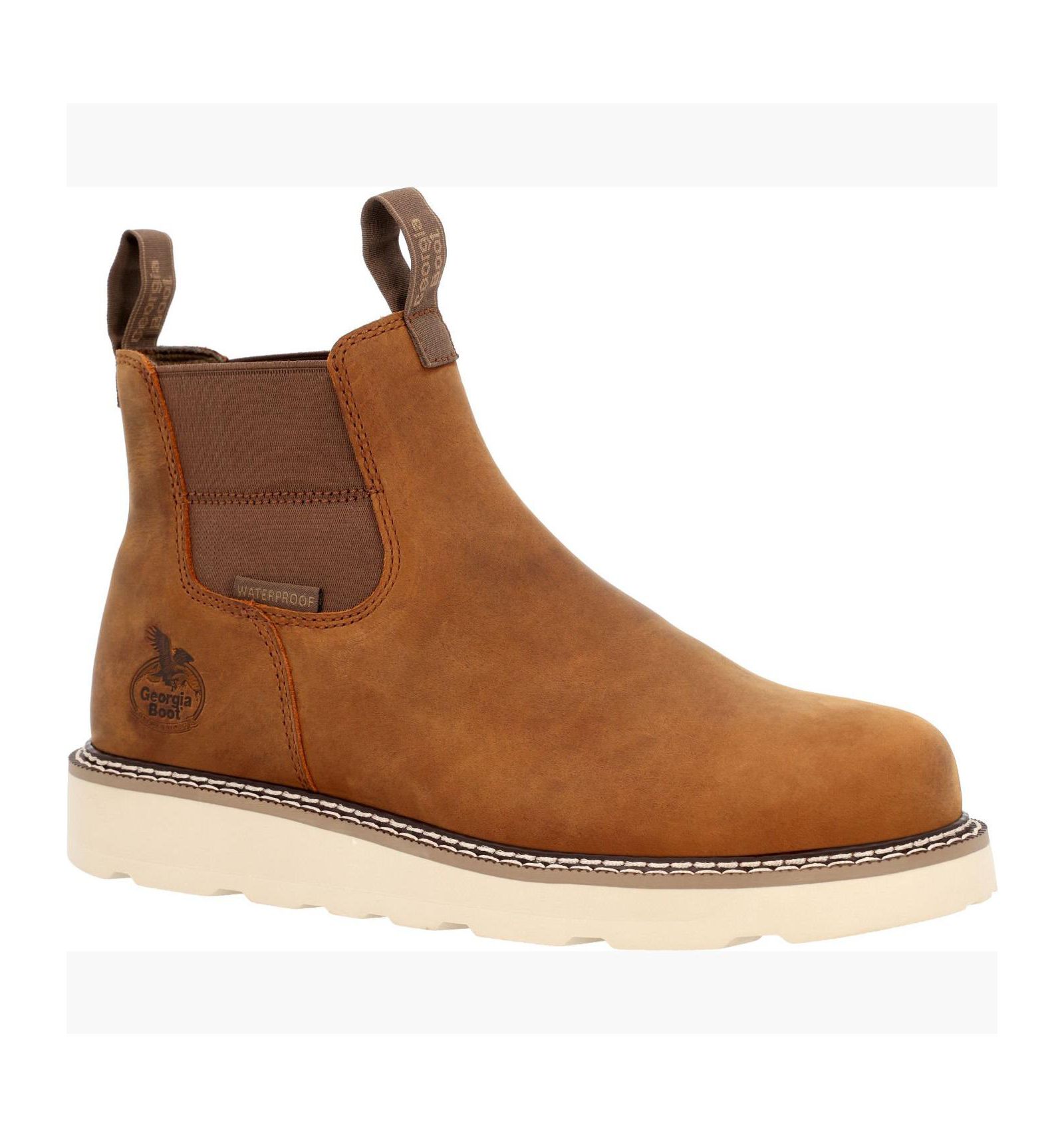 GEORGIA BOOT Мужские водонепроницаемые рабочие ботинки Chelsea Core 37 Wedge