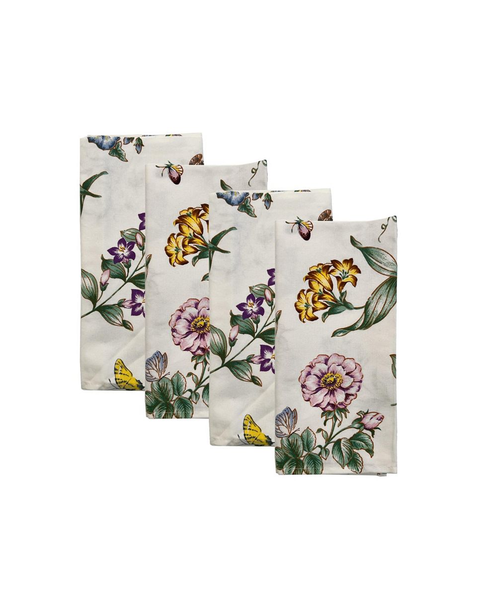 Декоративные салфетки Lenox Butterfly Meadow Quilted, набор из 4 шт, 19" x 19"