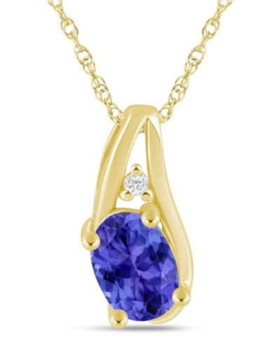 Tanzanite Yellow Gold