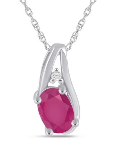 Ruby White Gold