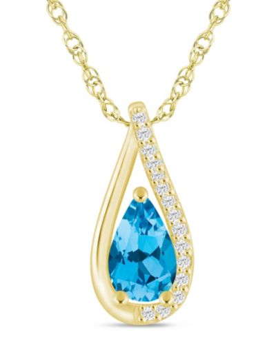 Blue Topaz White Gold