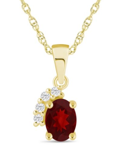 Garnet White Gold