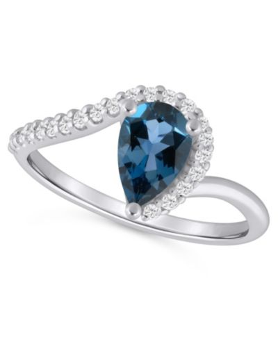 London Blue Topaz White Gold