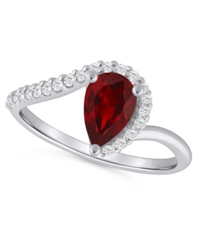 Garnet White Gold