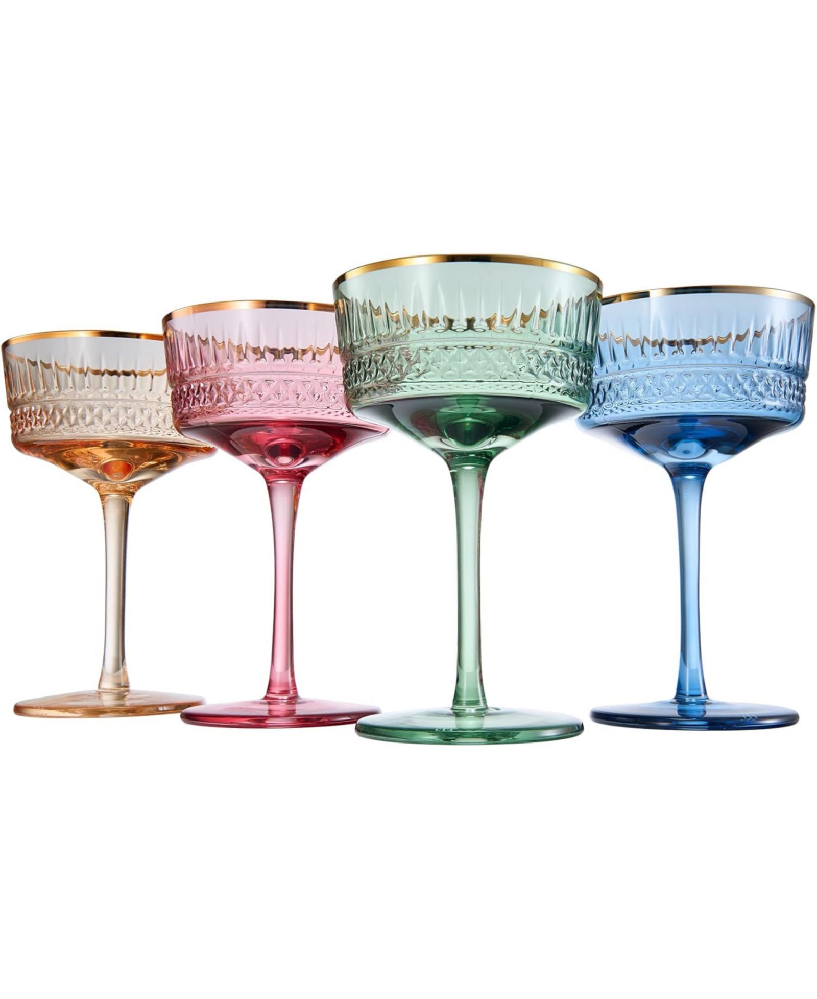 Коктейльные бокалы The Wine Savant Khen Pastel Muted, набор из 4 шт