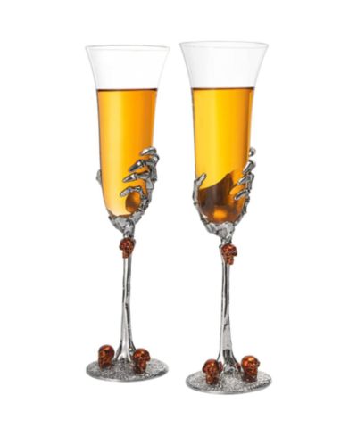 The Wine Savant набор бокалов для шампанского на ножке Skeleton, 2 шт