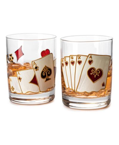The Wine Savant стаканы для виски Casino, набор из 2 шт