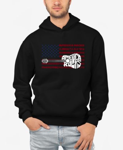 Худи LA Pop Art Men's America Rocks Word Art
