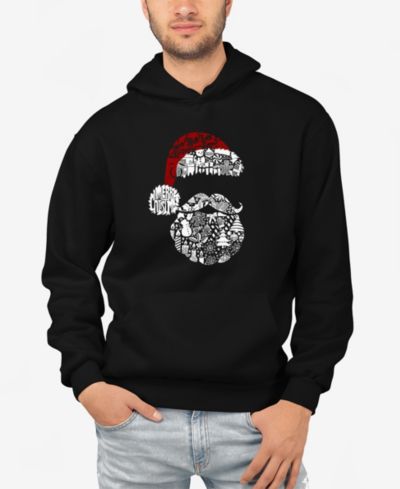 Мужское худи LA Pop Art Santa Pics Word Art