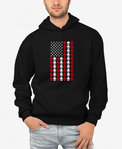 Мужское худи LA Pop Art Skull Flag Word Art