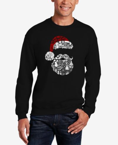 Мужской свитшот LA Pop Art Santa Pics Word Art Crewneck