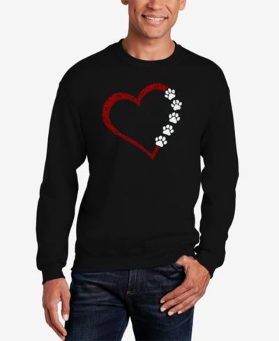 Мужское свитшот-толстовка LA Pop Art Meow Heart Word Art