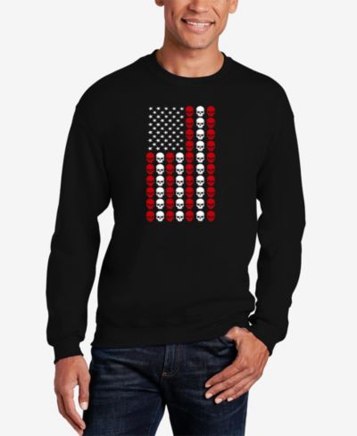 Мужской свитшот LA Pop Art Skull Flag Word Art