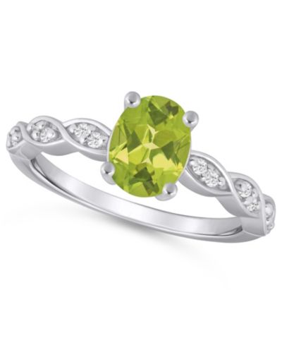 Peridot/White Gold