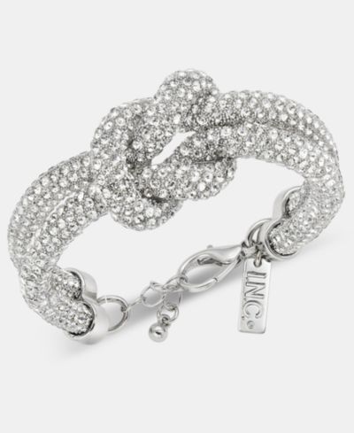 I.N.C. International Concepts Rhinestone Knot Flex Bracelet, Macy's Exclusive